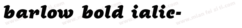 barlow bold ialic字体转换